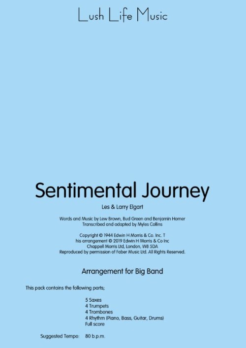 Sentimental Journey (Jazz Ensemble - Score and Parts)